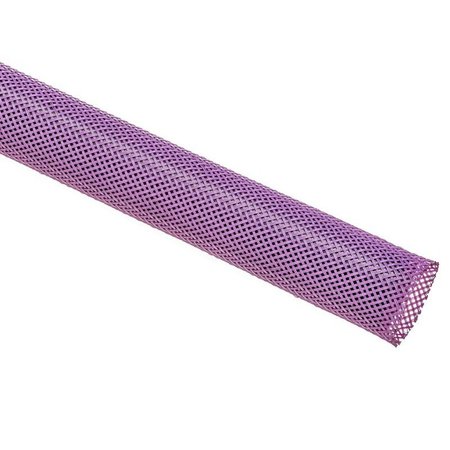 FLEXO Techflex® Flexo® PET Expandable Braided Sleeving - 1/8" Inside Diameter - 25' Long Spool - Purple PET0.13-25-PP